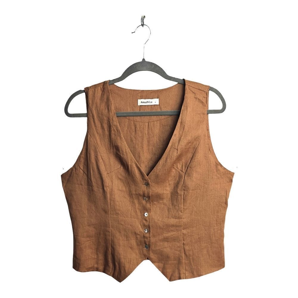 Amazon Tan Sleeveless Vest